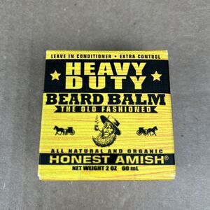 Honest Amish Heavy Duty Beard Balm The Old Fashioned All Natural and Organic 2oz